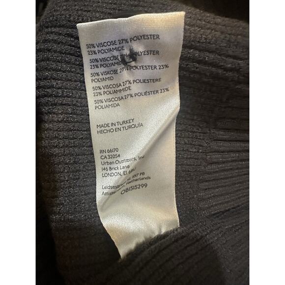 NWT Free People Oakleigh Oversized Boyfriend Sweater Vest Button Charcoal Gray M - Picture 15 of 16